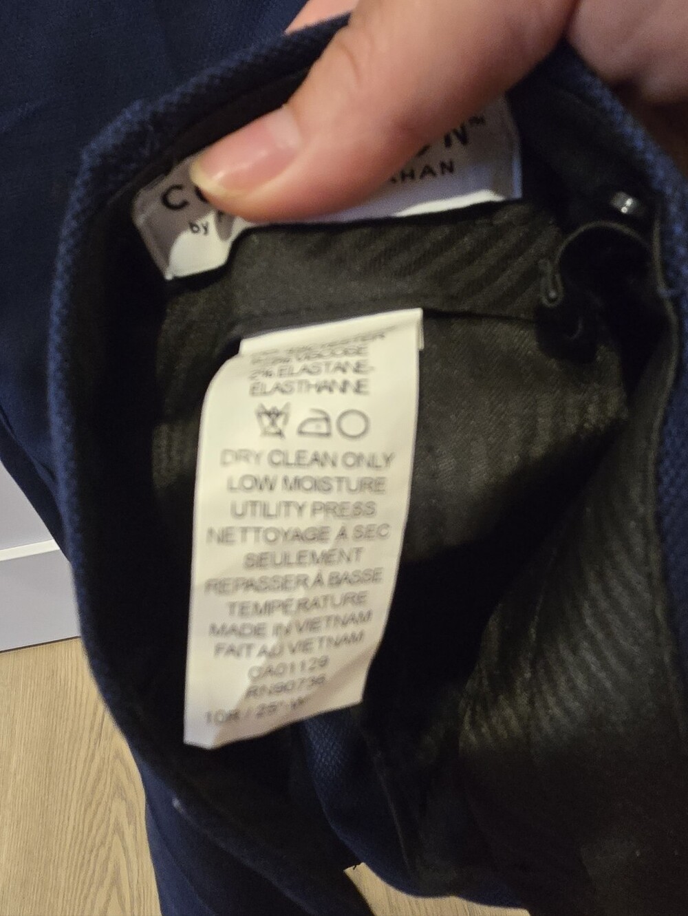 Michael Strahan, Boy's Navy Blue Two-Piece Suit Jacket and Pants, Size 10R - Picture 7 of 14